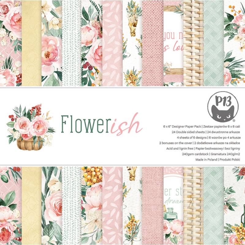 Bloco 6"x6" Flowerish P13 Paper Products