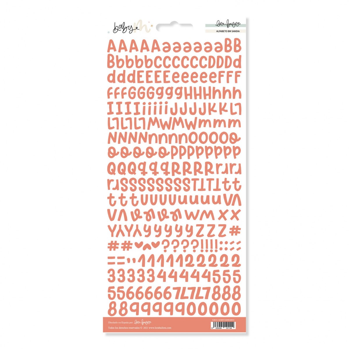 Alfabeto Sandia | BABY M, Lora Bailora