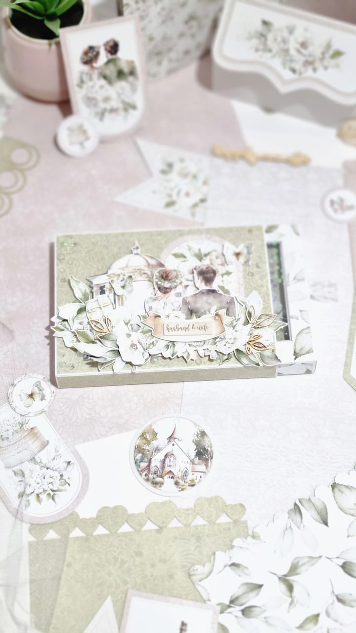 Caixa Envelope e Postal Prenda Casamento