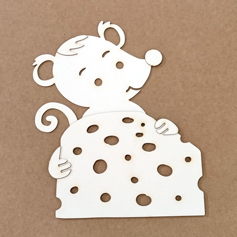 Silhueta Rato com Queijo Ratoncito Pérez Kora Projects 20x17