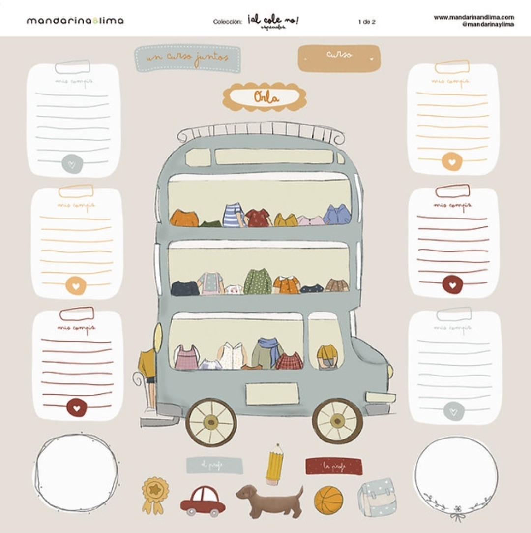 Set papéis especiais Al Cole No MandarinaLima