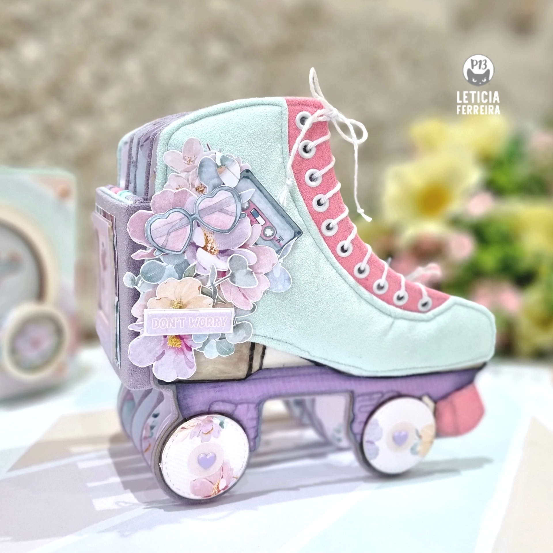 Álbum base chipboard Patins Have Fun P13 Paper Products