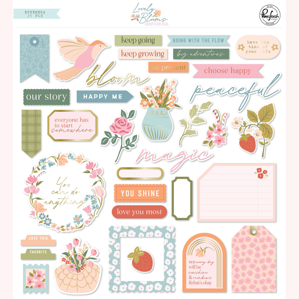 Die Cuts LOVELY BLOOMS Pinkfresh Studio