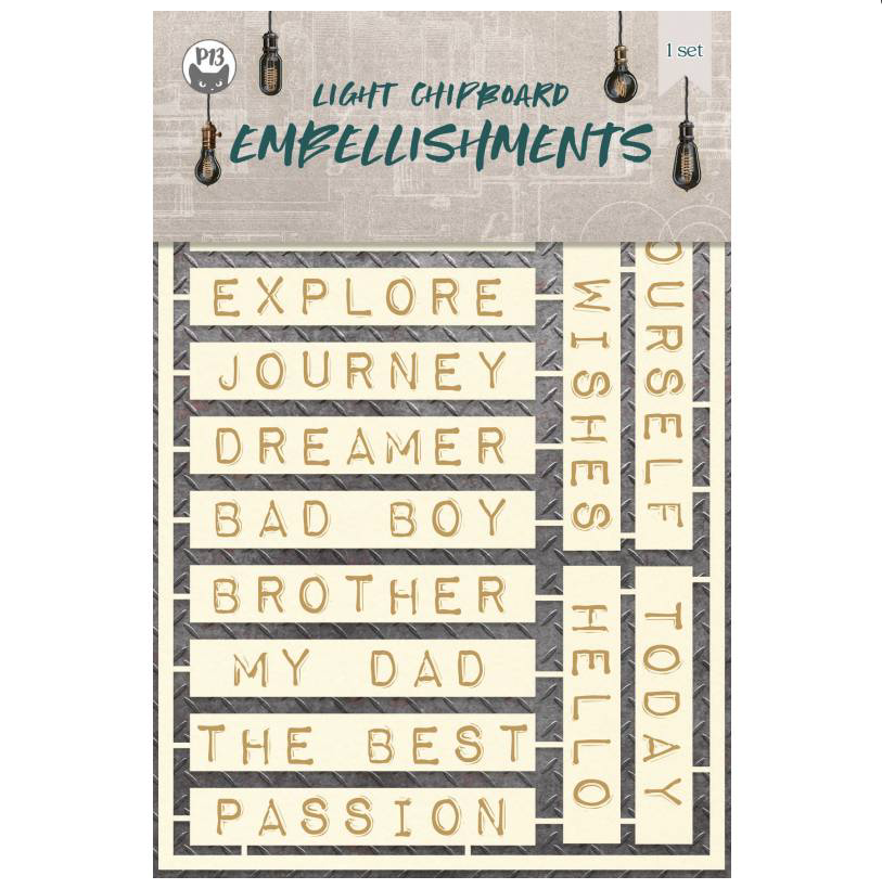 Chipboard Embellishments4 Free Spirit P13 Paper Products