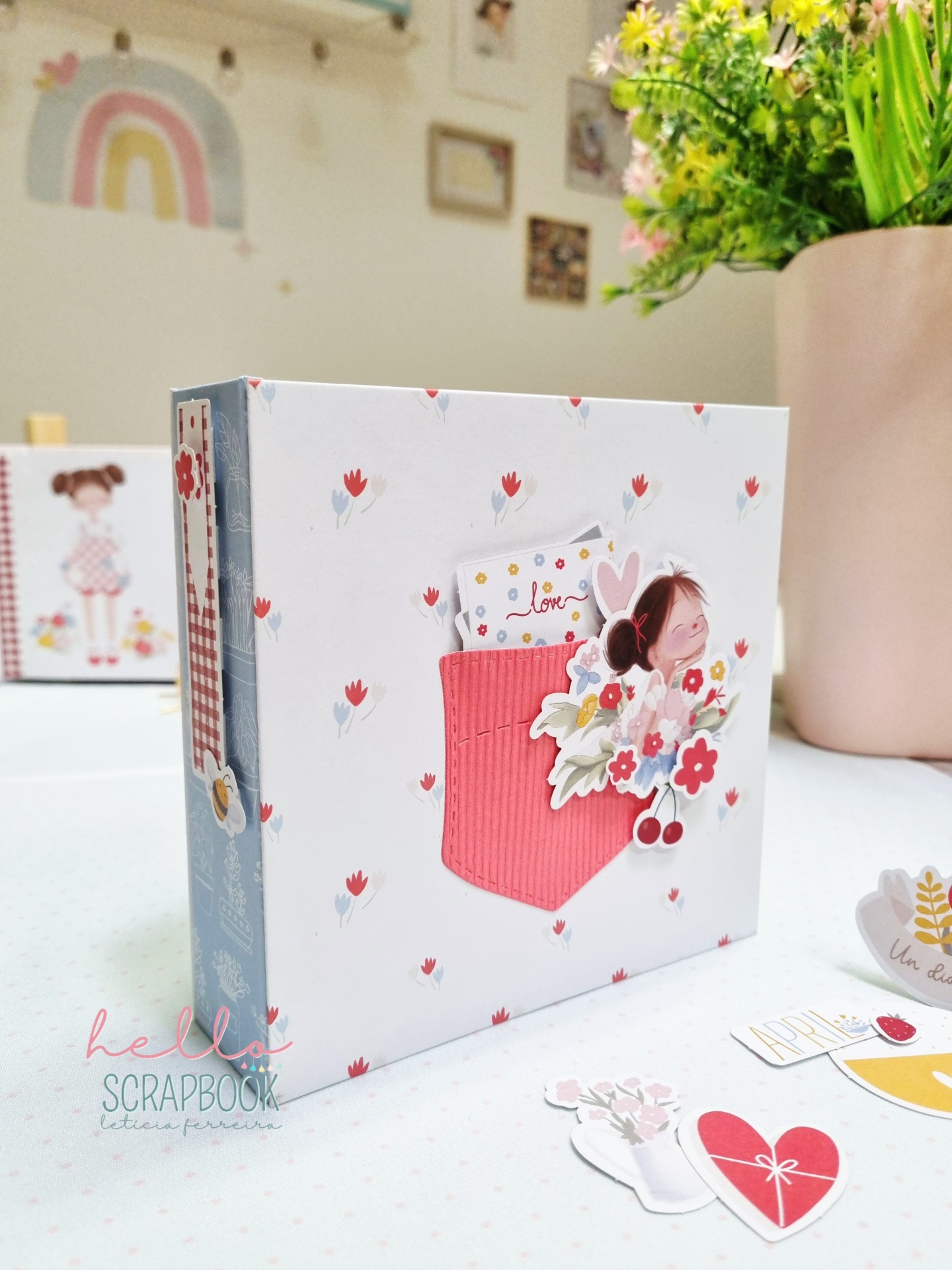 Álbum Fotos Scrapbook "Jardim Afeto e Doçura"