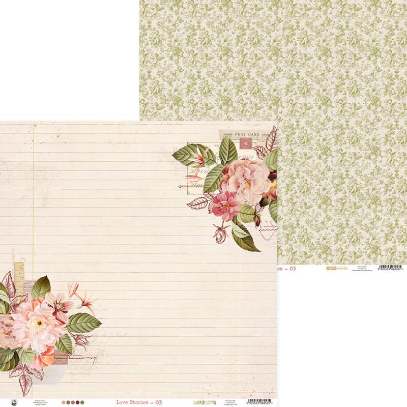 Bloco 12"x12" Love Stories P13 Paper Products