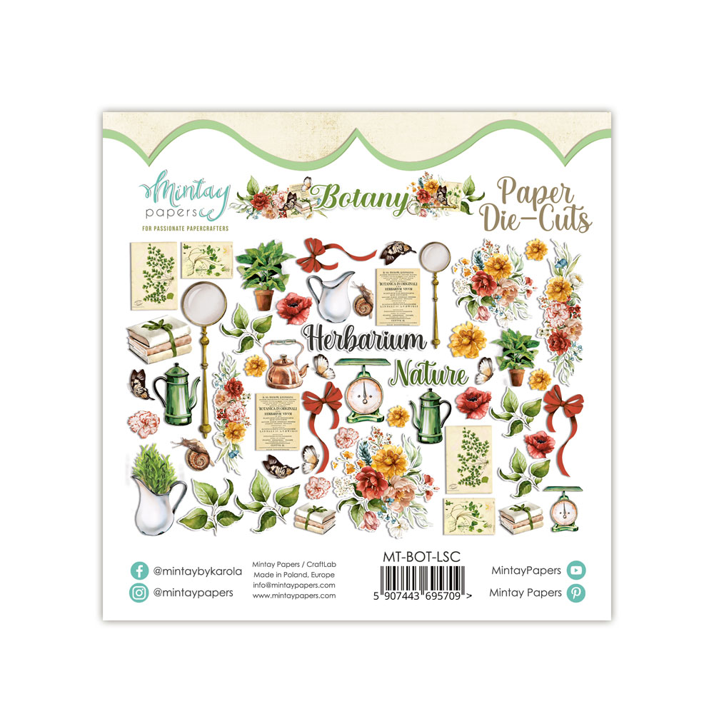 Die Cuts Botany Mintay Papers