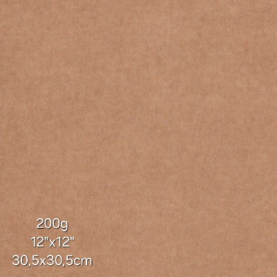 Cartolina Kraft 200g 30,5x30,5cm - 12"x12"