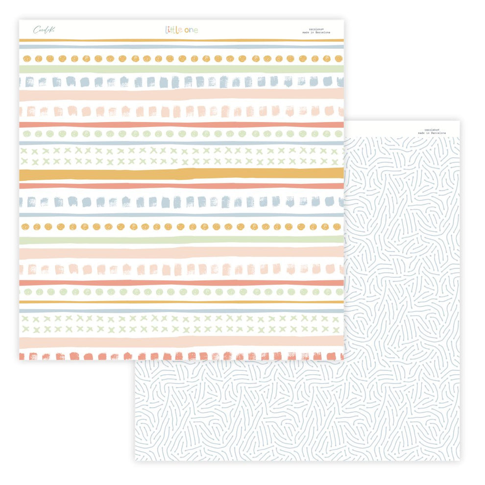 Bloco 24 papéis 12"×12" Little One Cocoloko