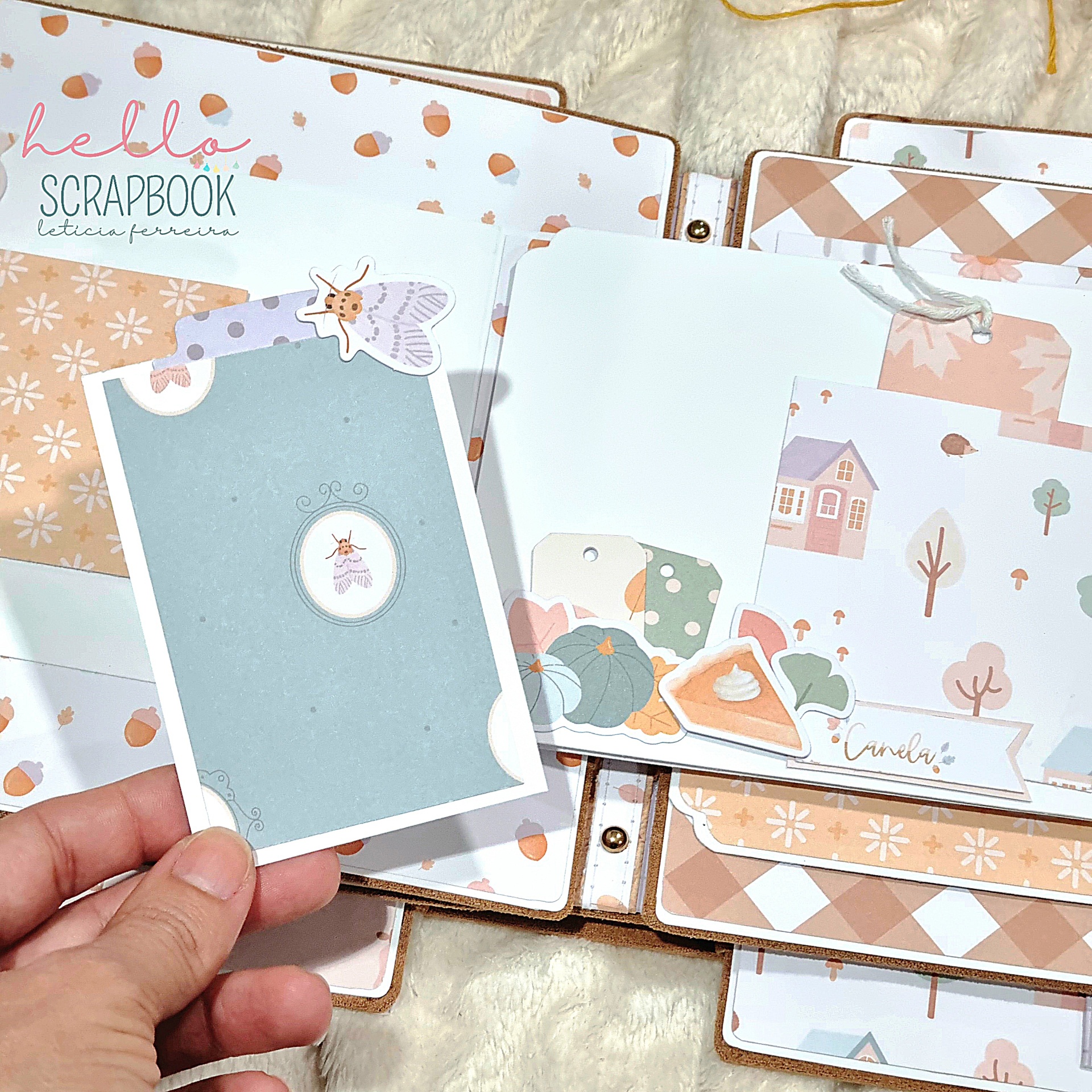 Álbum Fotos Scrapbook Doce Outono