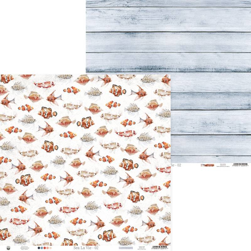 Bloco 12"x12" Sea La Vie P13 Paper Products