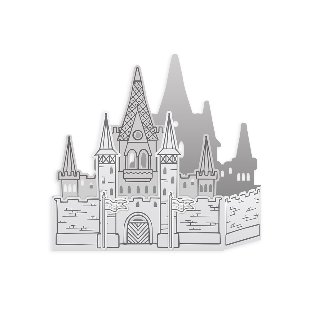 Castelo 3D Chipboard Once Upon a Time P13 Paper Products