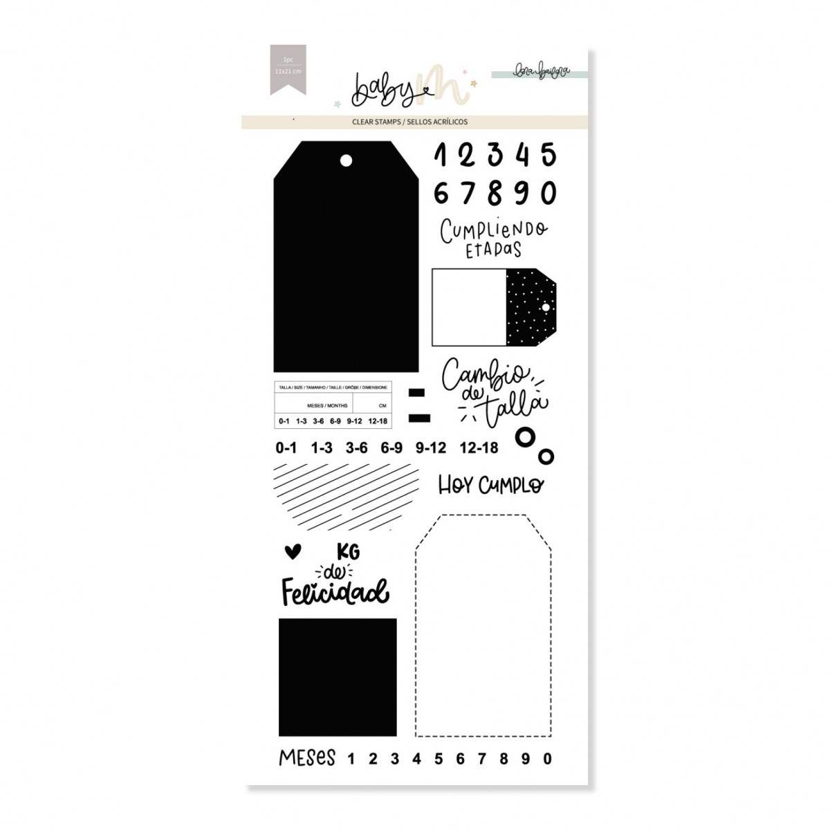 Carimbo Tamanhos | BABY M, Lora Bailora