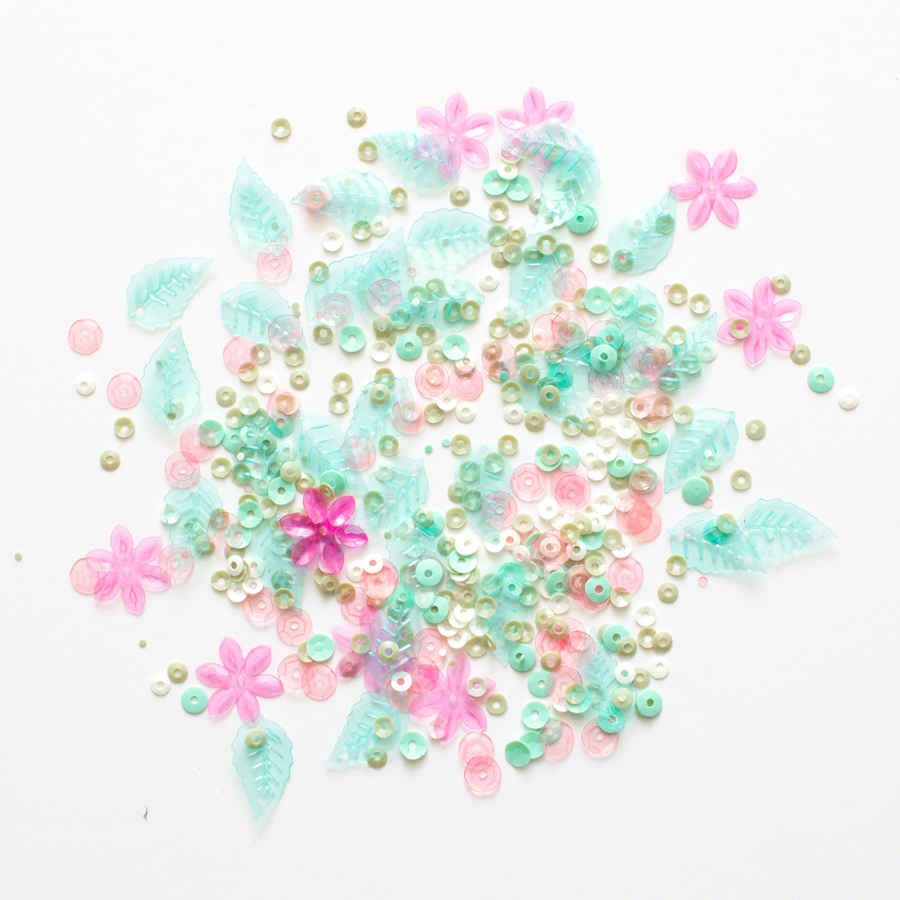 Lantejoulas Pétalos Míntopia