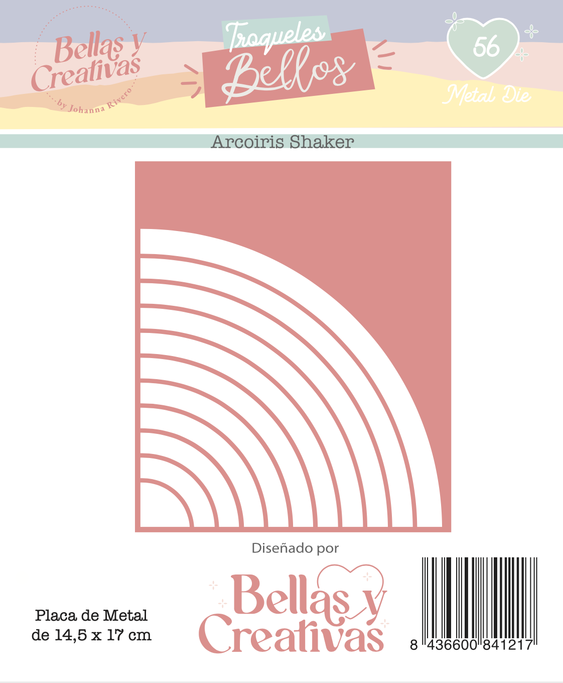 Cortante Shaker Arco Iris Vivir Johanna Rivero