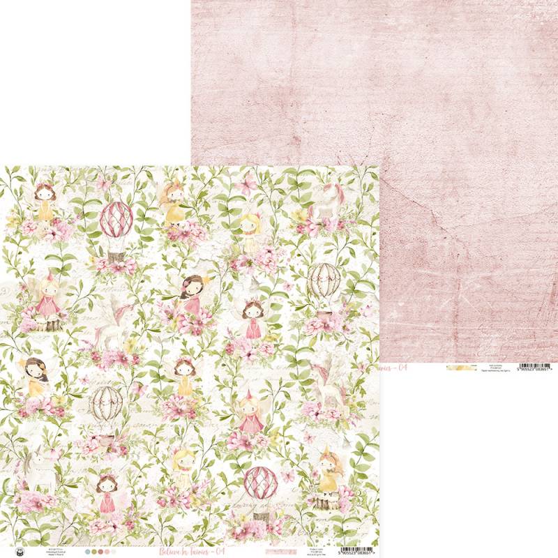 Bloco 12"x12" Believe in Fairies P13 Paper Products