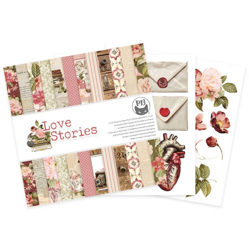 Bloco 6"x6" Love Stories P13 Paper Products