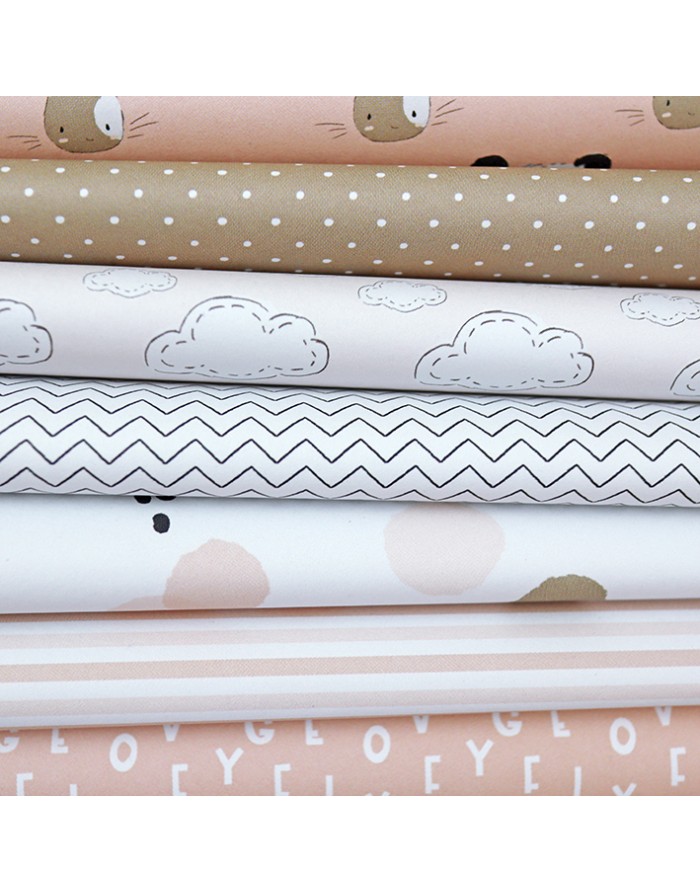 Bloco 6x8" PEQUEÑO PANDA ROSA Alua Cid