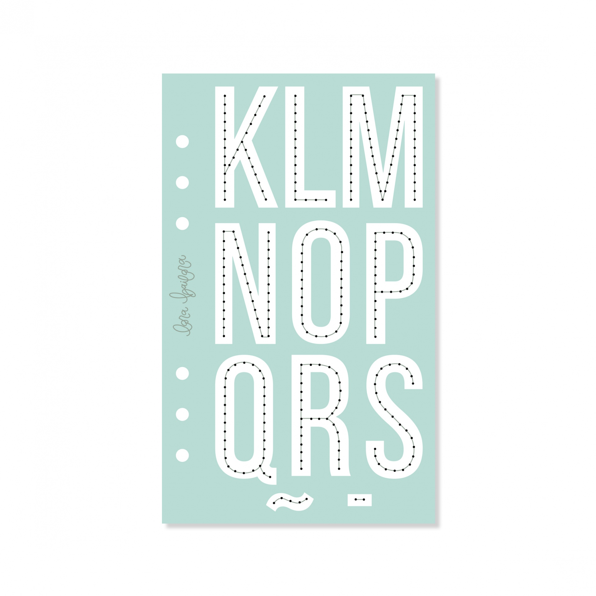 Molde Bordar/Costura Alfabeto Linear