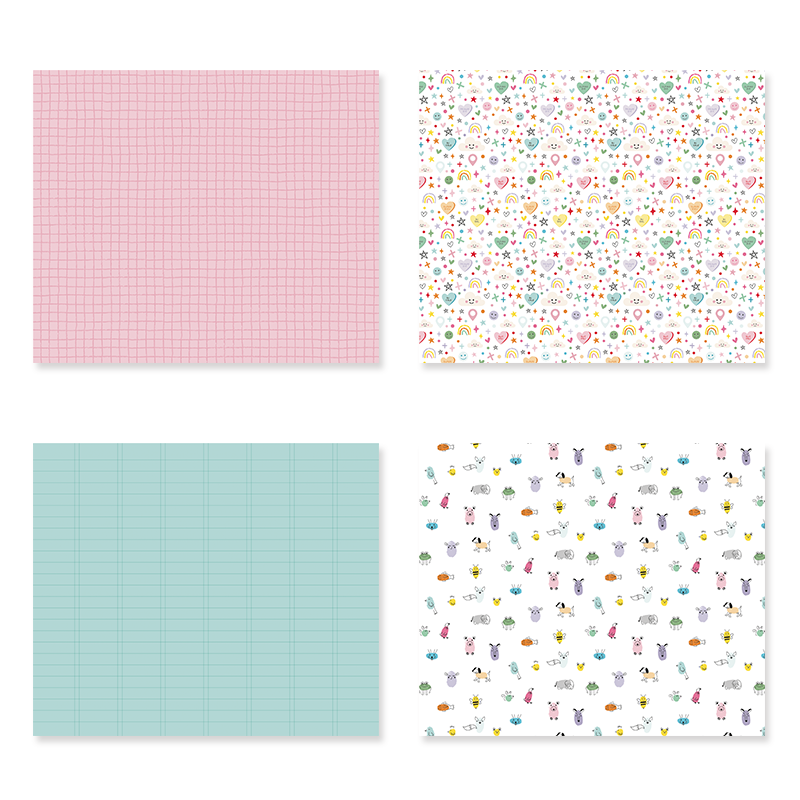 Kit Papéis Baby M Va Al Cole by Lora Bailora