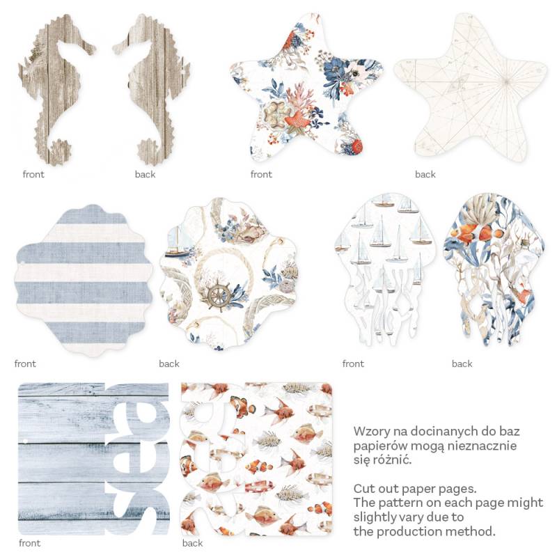 Álbum base chipboard Formas + Papéis Sea La Vie  P13 Paper Products