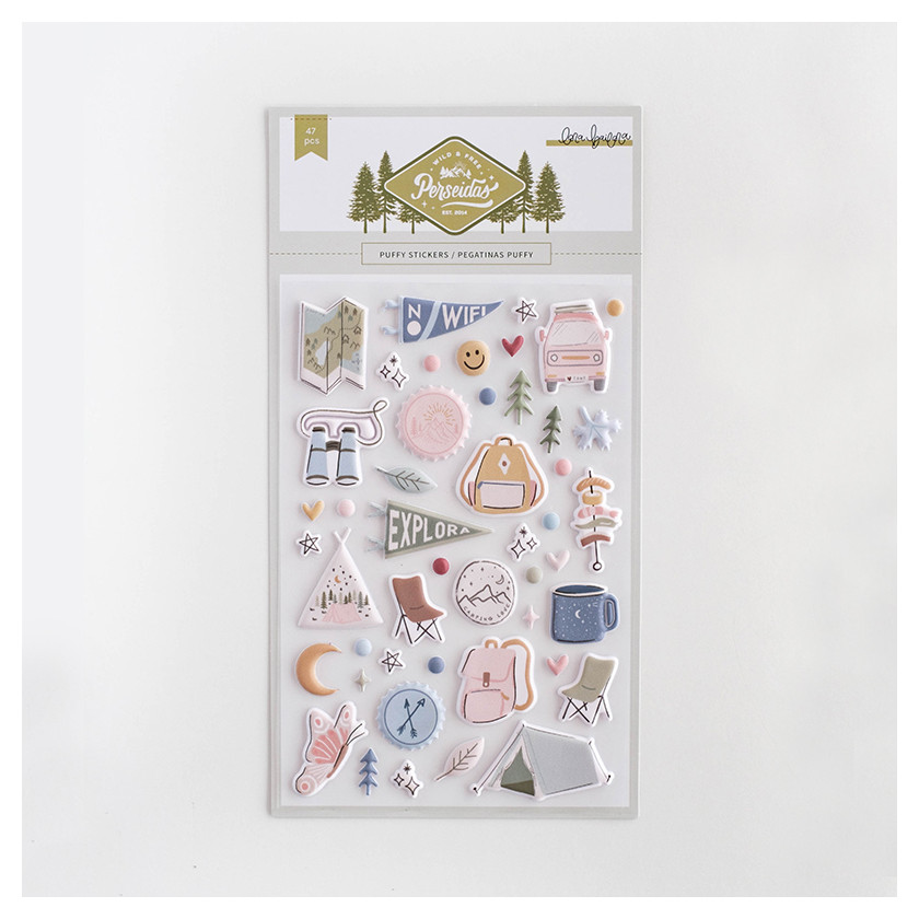 Puffy Stickers Ilustrações Perseidas Lora Bailora