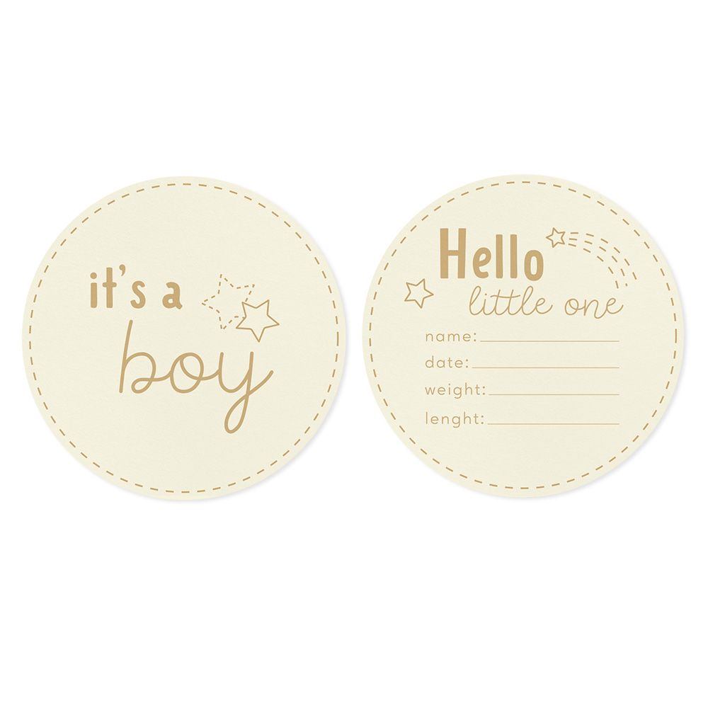 It's a Boy Baby Card set estrela