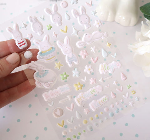 Puffy Stickers Alegria Mandarina Lima