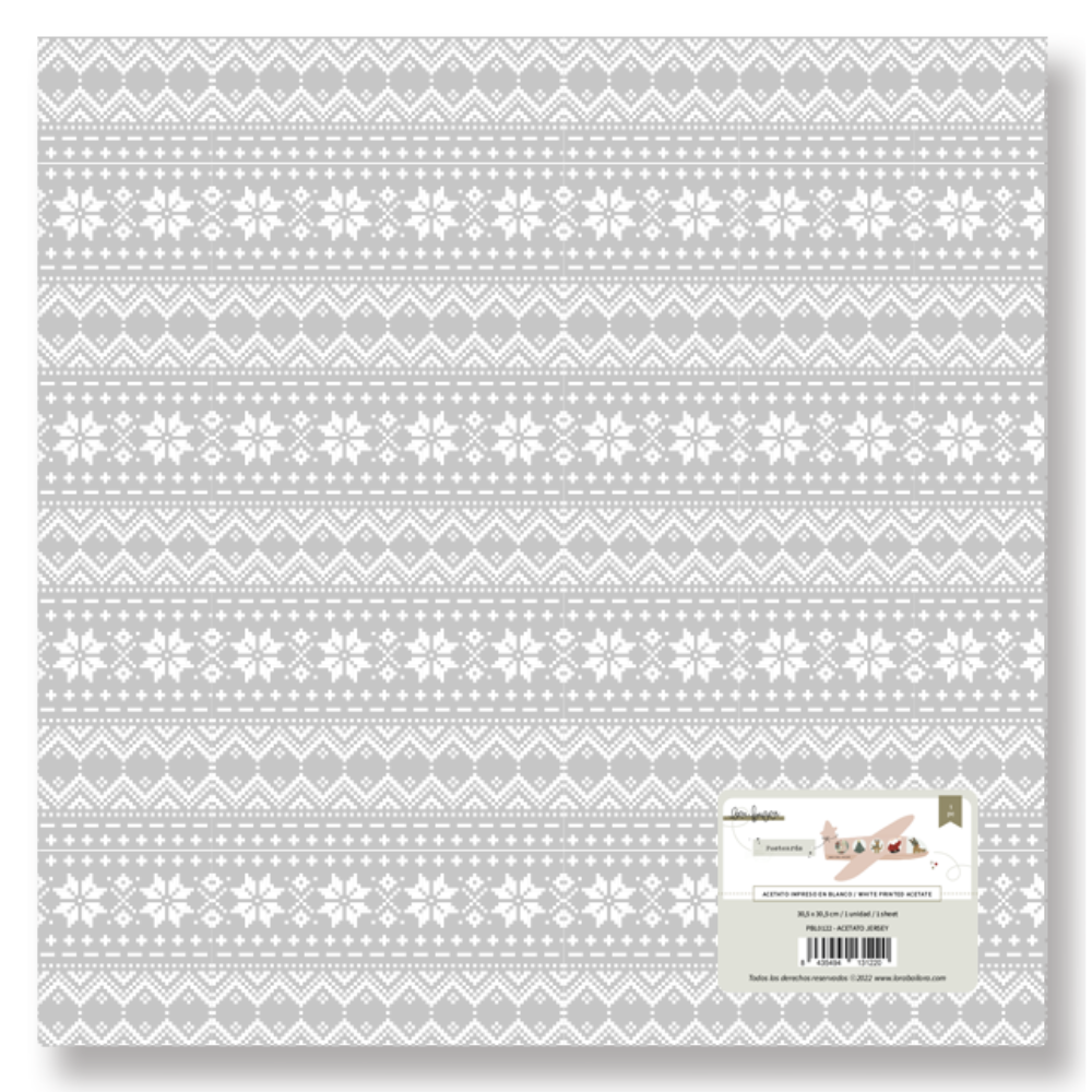 Acetato Impresso Jersey • Postcards Lora Bailora