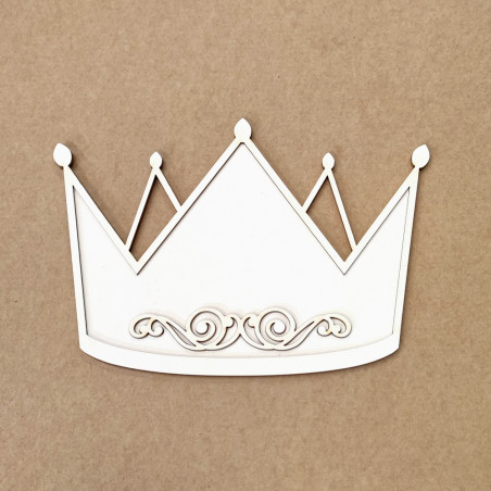 Silhueta Chipboard Coroa 13x19 Kora Projects