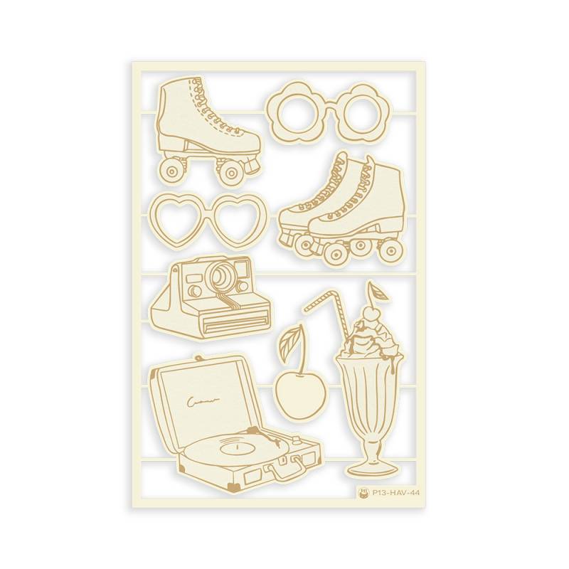 Chipboard Elementos anos 80 Have Fun P13 Paper Products