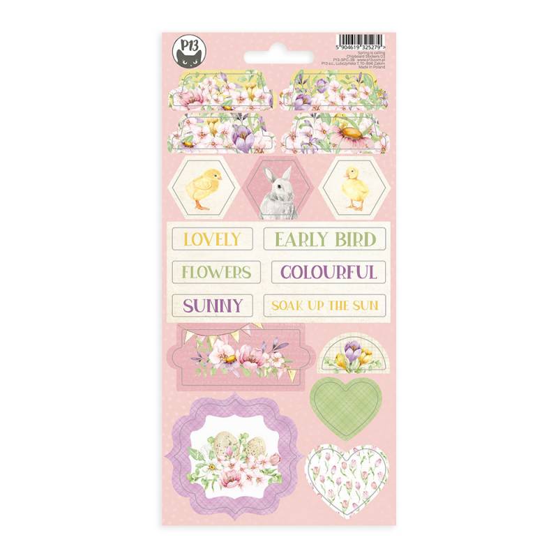 Chipboard Stickers Sheet03 Spring is Calling P13 Paper Products