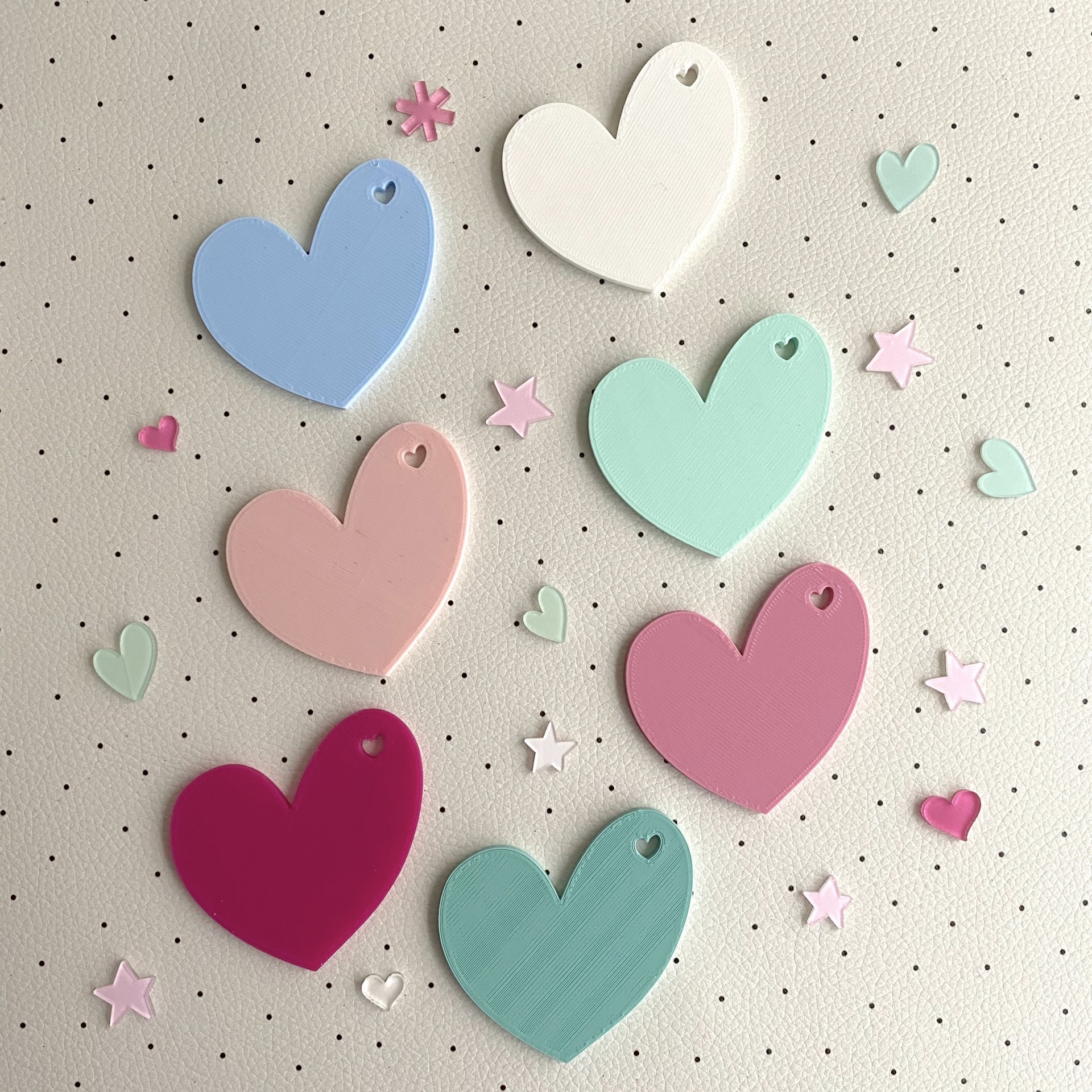 CORAÇÃO Salva Mesas / Adorno / Base Carimbo