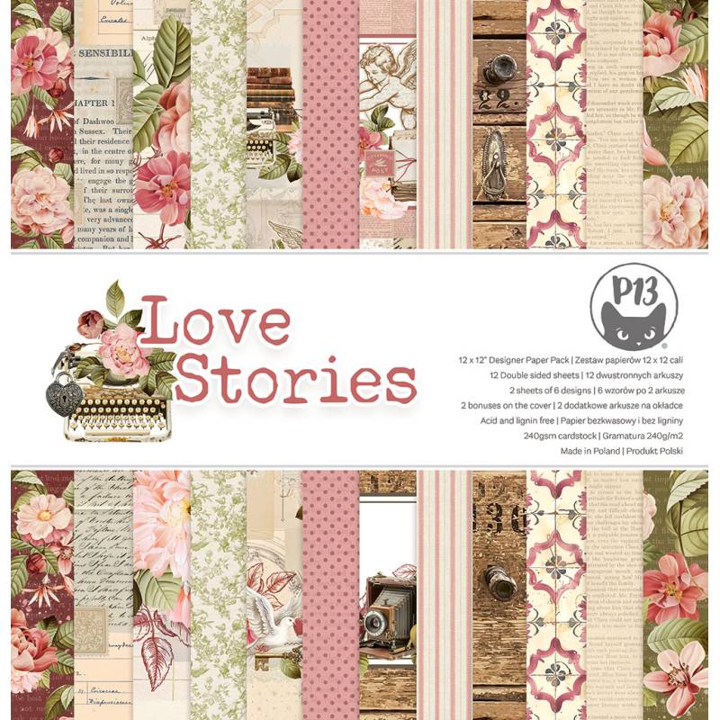 Bloco 12"x12" Love Stories P13 Paper Products