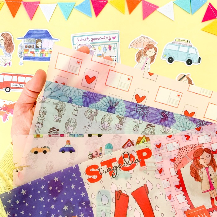 Set 5 Papéis Vegetais | Piccolina Brava II