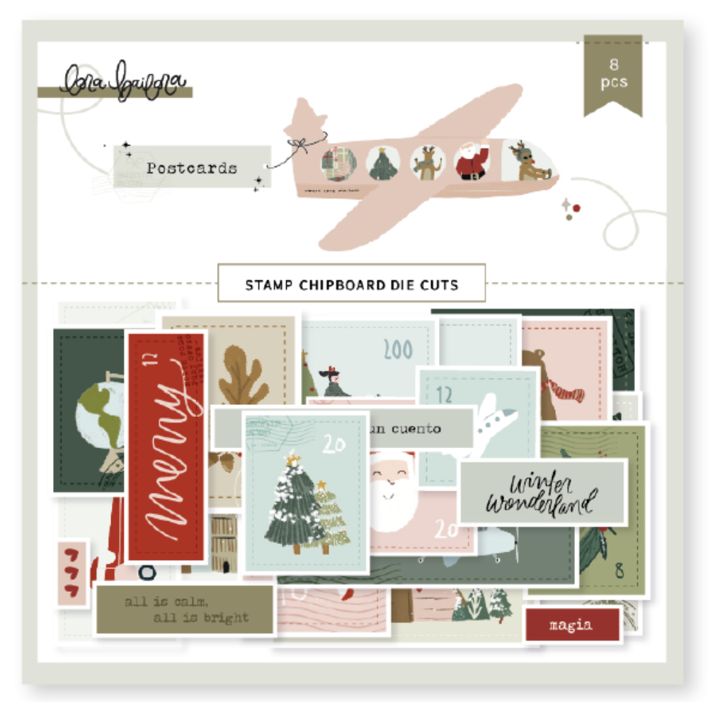 Die Cuts Chipboard • Postcards Lora Bailora
