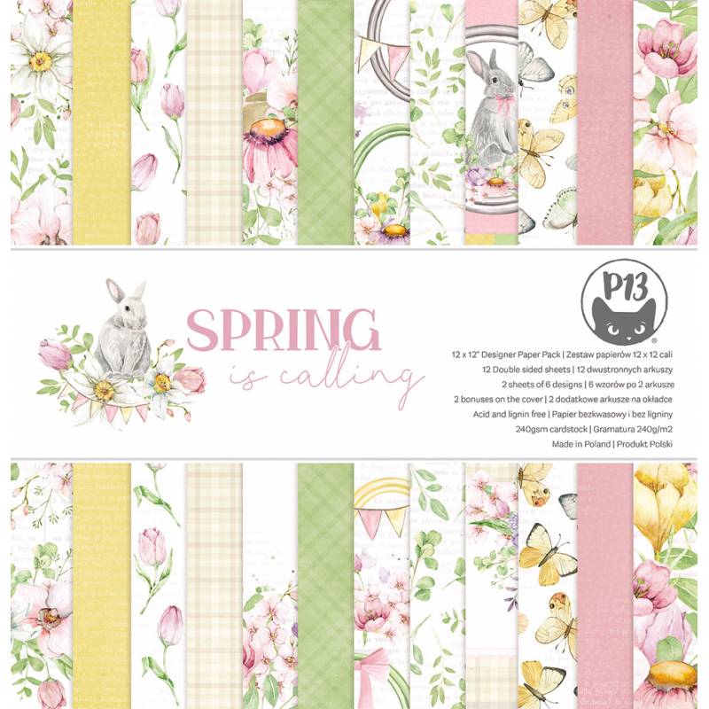 Bloco 12"x12" Spring is Calling P13 Paper Products