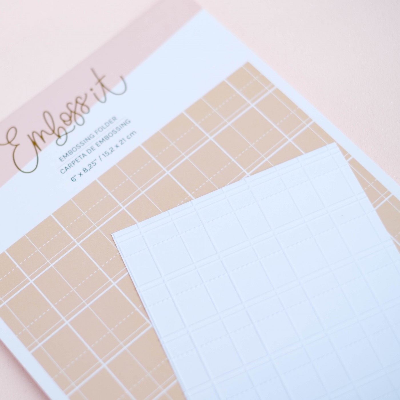 Placa Embossing Quadricula Lora Bailora