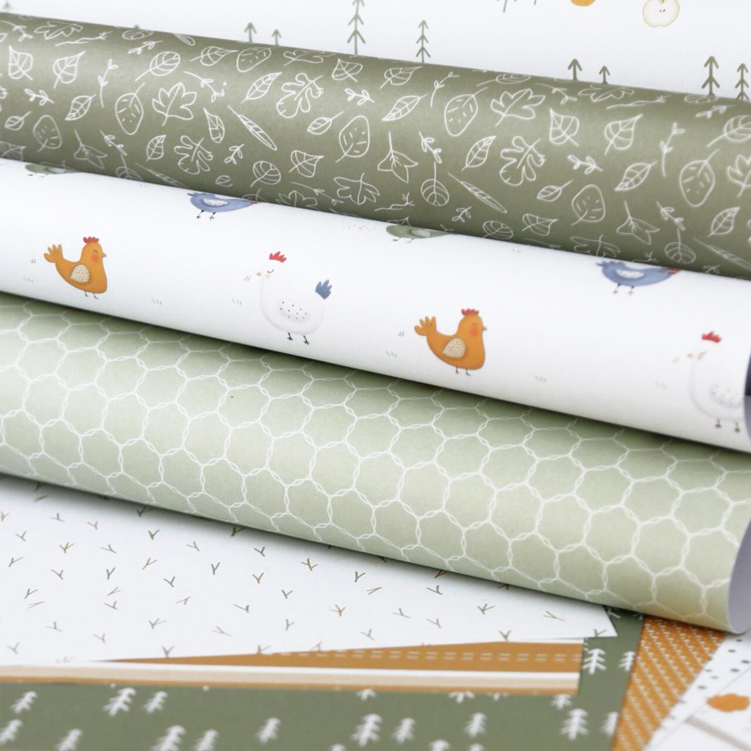 Bloco papéis 12"x12" Gallinas y Castañas Mariquilla Shop