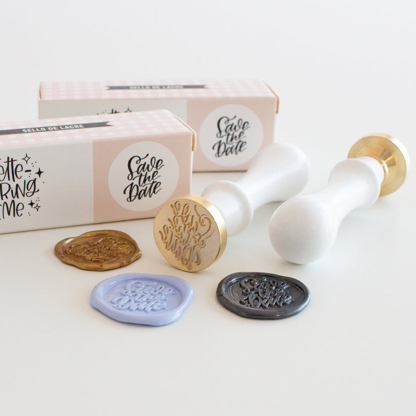 Carimbo Lacre SAVE THE DATE Míntopia Studio