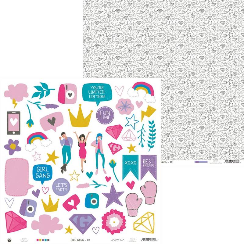 Kit Papéis 12" Girl Gang P13 Paper Products