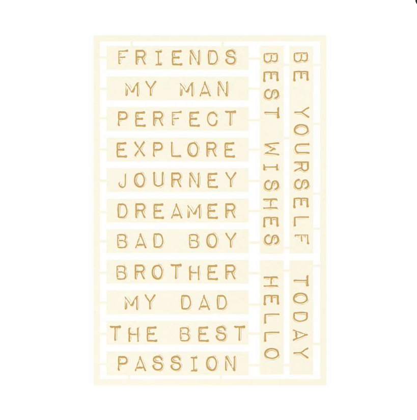 Chipboard Embellishments4 Free Spirit P13 Paper Products