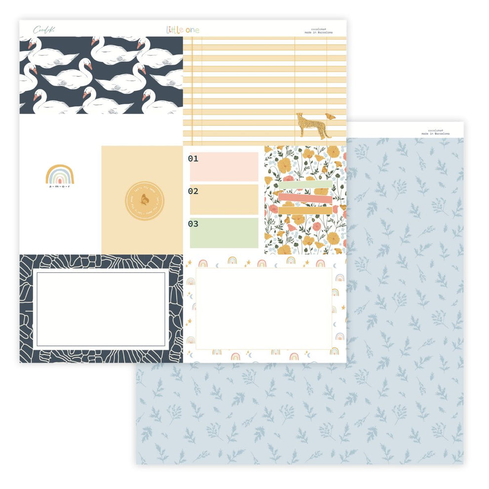 Bloco 24 papéis 12"×12" Little One Cocoloko