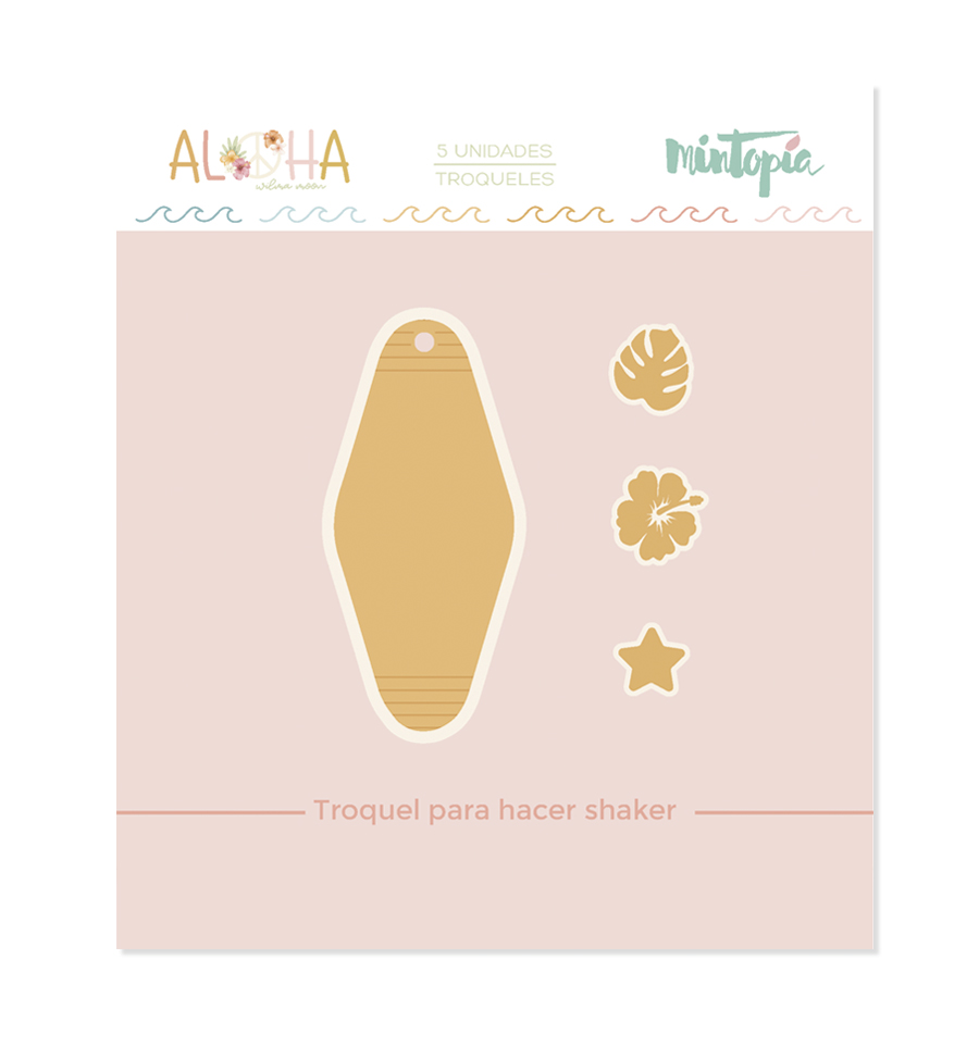 Embalaem de troqueles com cinco formas para fazer shaker, em cartão castanho claro