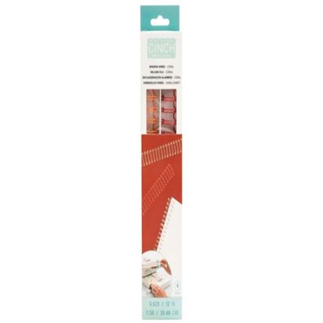 Espiral Encadernação Cinch CORAL  0,625" - 4pc