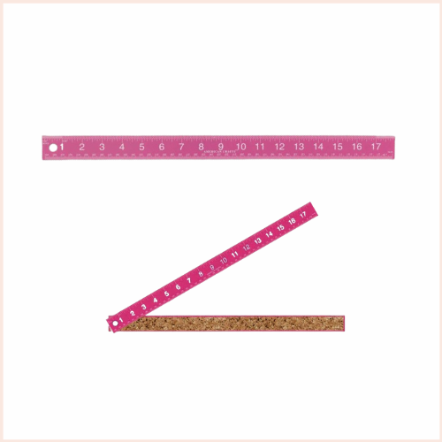 Régua metálica 45 cm 18" Rosa