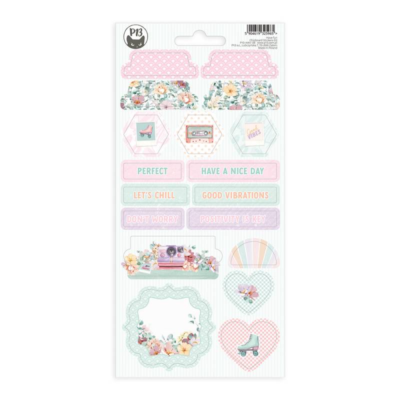 Chipboard Stickers Sheet 03 Have Fun P13 Paper Products