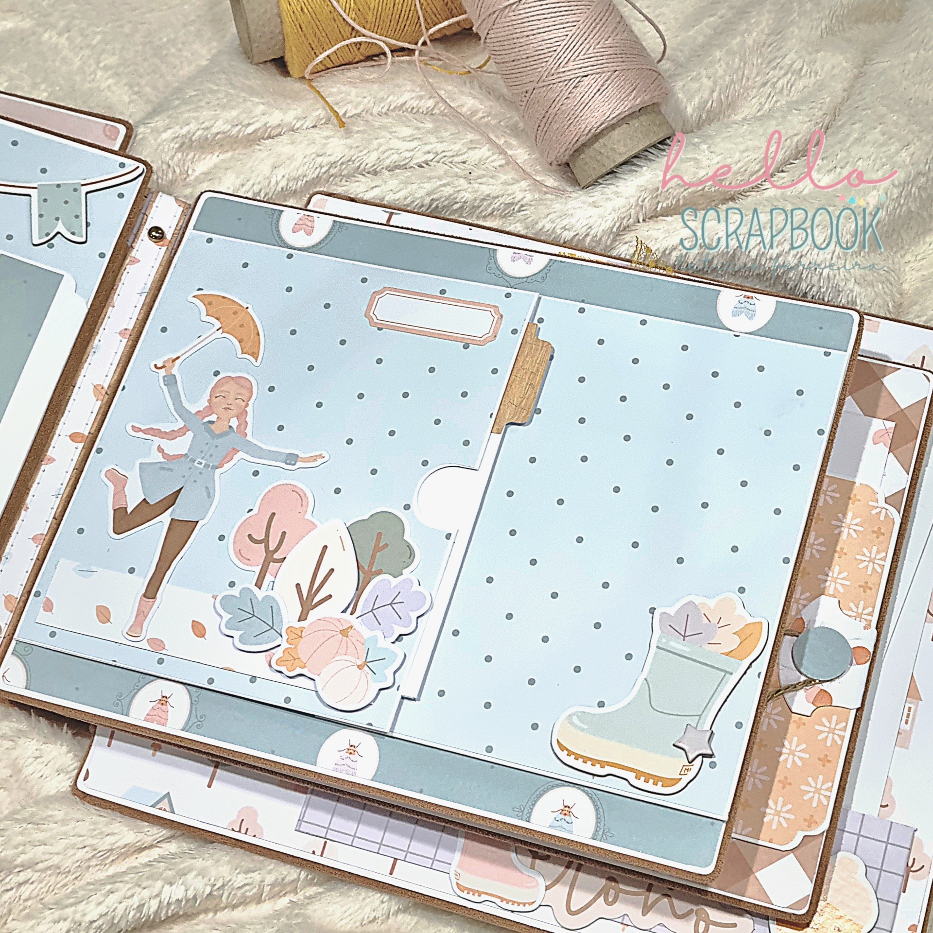 Álbum Fotos Scrapbook Doce Outono