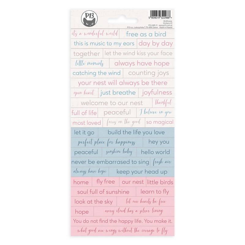 Stickers Birdhouse P13 Paper Products