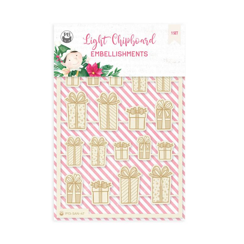 Chipboard PRESENTES Santa's Workshop P13 Paper Products